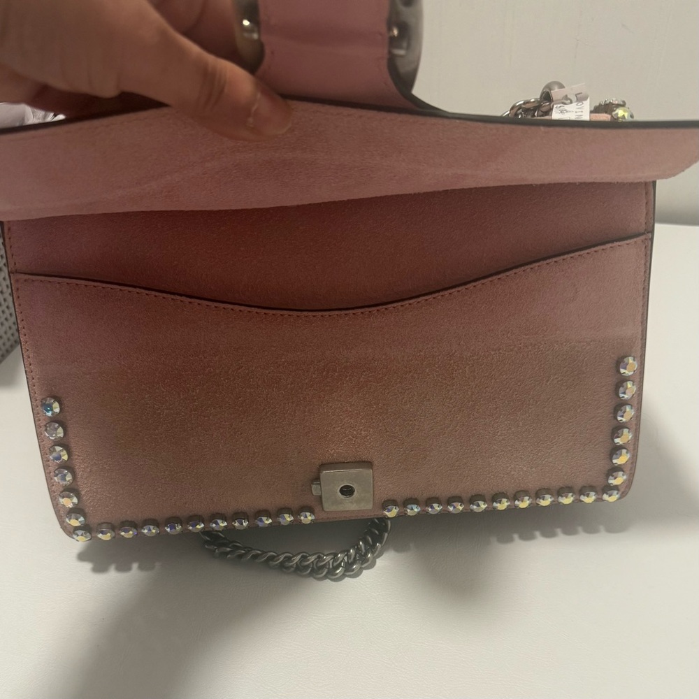 Gucci Dionysus Pink Suede Crystal Studded Chain Shoulder Bag - Picture 6 of 8